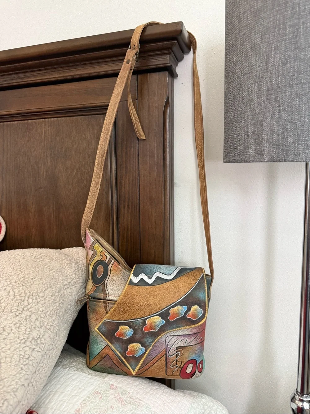 Anuschka Hand Painted Leather Purse